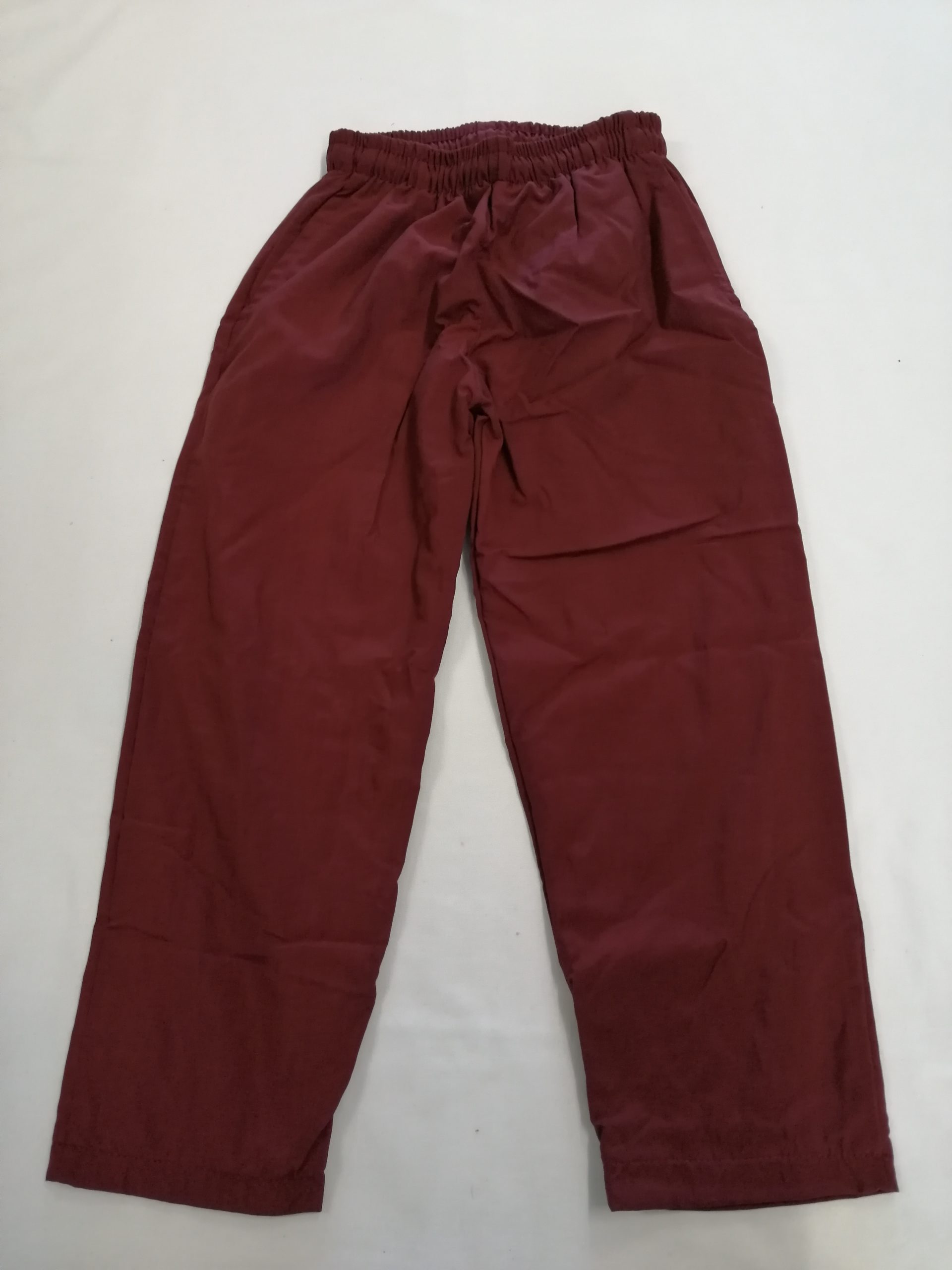 Maroon school sale track pants